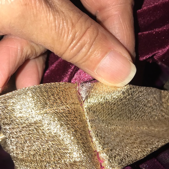 Girl’s Holiday Velvet Iridescent Dress - Picture 11 of 12